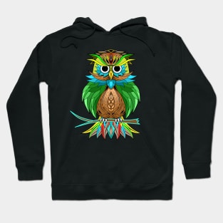 Owl Mandala Color Full Hoodie